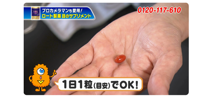 ロート製薬「ロートV5 アクトビジョン」紹介番組キャラクター04