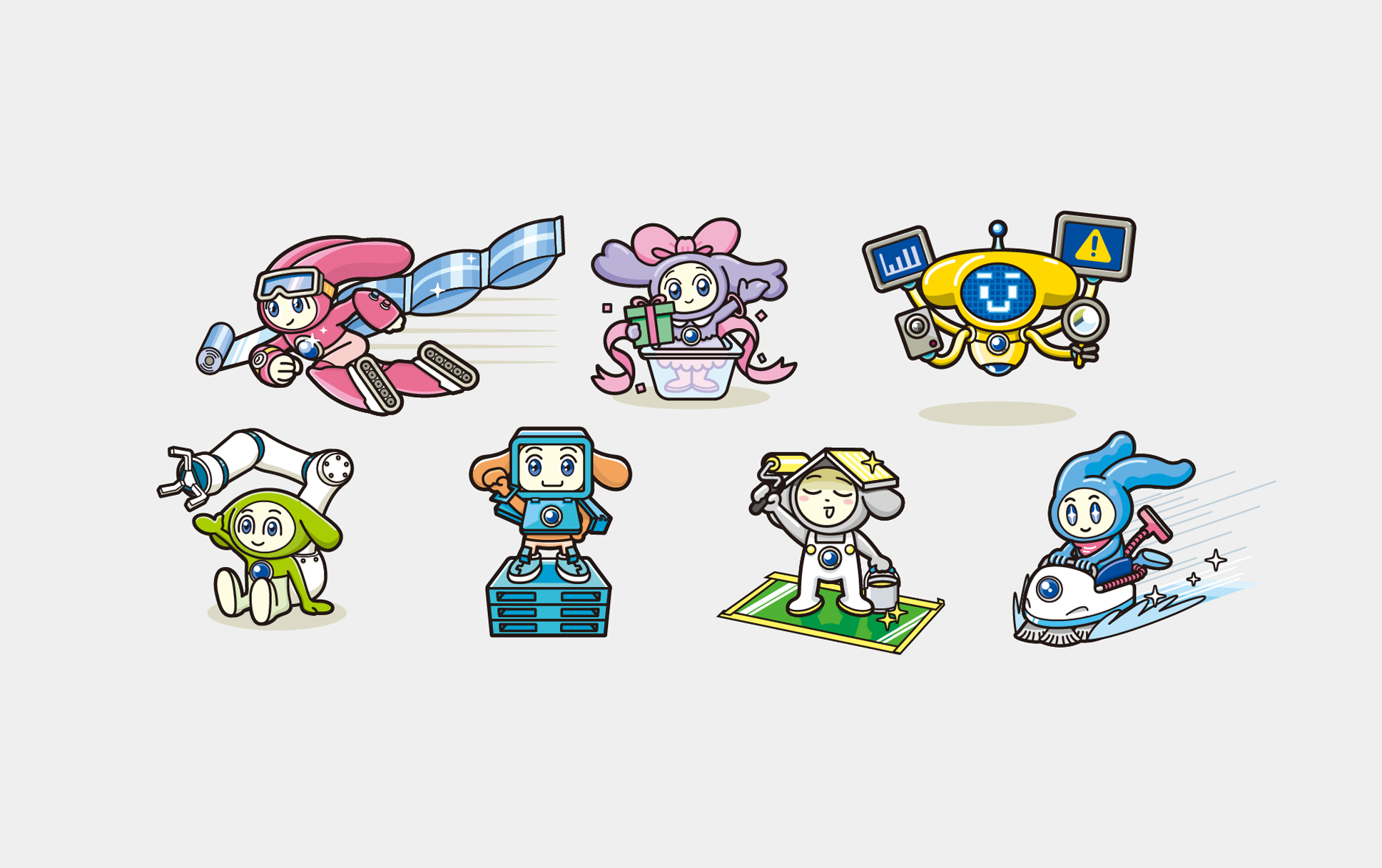 丸東産業株式会社7つのサービス・キャラクター